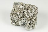 Quartz Crystal Cluster on Pyrite - Peru #195817-1